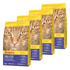 JOSERA Daily Cat 4x2 kg be grūdis maistas suaugusiems katėms