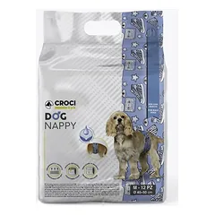 CROCI Dog Nappy sauskelnės patinėliams M 40-50cm 12vnt