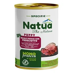 Natua (šuo) – 400 g skardinė – Specialus monoproteininis kumpis šuniukams – Kumpis šuniukams