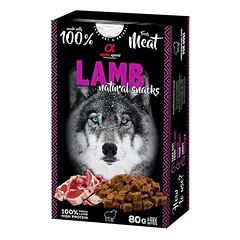 ALPHA SPIRIT NATURAL DOG skanėstai šunims su ėriena 80g (6)