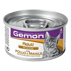 Gemon Adult Chicken & Pork Mousse putėsiai katėms 85 g