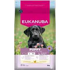 Eukanuba Life Care Large Puppy sausas maistas didelių veislių šuniukams su vištiena, 3 kg