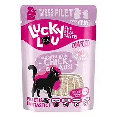 Lucky Lou Extra Food drėgnas maistas katėms 12 x 70 g — 2 nuotrauka