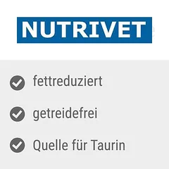 1 + 1 dovanų! 2 x 1,5 kg Nutrivet Inne Sterilised sausas maistas katėms