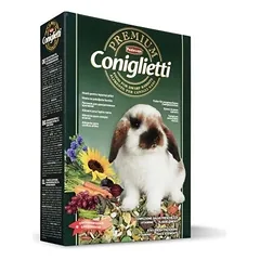 Maistas triušiams su vaisiais ir daržovėmis Premium Coniglietti 500 g — 2 nuotrauka