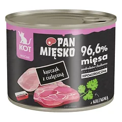 PAN MIŠKO Vištiena su veršiena drėgnas maistas kačiukams 200 g