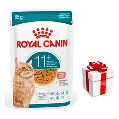 ROYAL CANIN drėgnas kačių ėdalas, Senior Ageing 11+, padažas12x85g + Staigmena katei