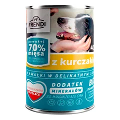 Frendi gabaliukai subtiliame vištienos padaže 10x400g šunims