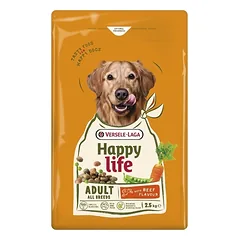 VERSELE-LAGA Happy Life Adult with Beef flavour 2,5kg šunų maistas su jautienos skoniu