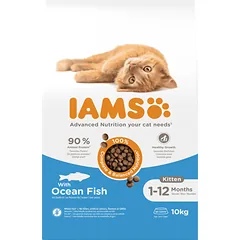 IAMS sausas maistas kačiukams su jūros žuvimi, 10 kg