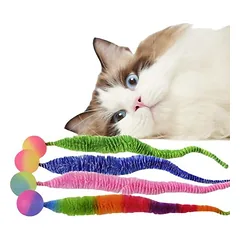 CoolPetGear Insekten-Katzenspielzeug mit Ball, 4-teilig