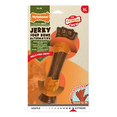 Nylabone Extreme Duck Jerky - saugus kramtomasis žaislas dideliems šunims, anties skonio kaulas