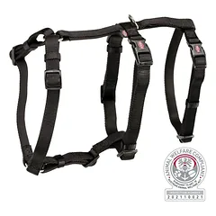 Petnešos su apsauga nuo pabėgimo TRIXIE PANIC, S-M 40-65 cm,juodos parduotuvėje petbaze.lt