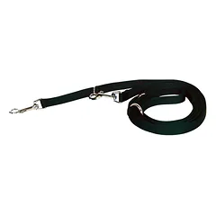 Hamilton Double Thick Euro pavadėlis - reguliuojamas nailoninis pavadėlis, 6-in-1, vidutiniams šunims, Czerwony / 19mm — 3 nuotrauka