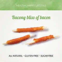 Antos skanėstai šunims su vištiena D'light Bacon 1Kg — 3 nuotrauka
