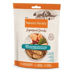 NV Superfood užkandžiai šunims su lašiša, 85 g