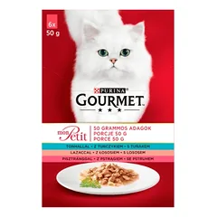 GOURMET mon Petit Pašaras katėms - žuvų MIX 6x50g