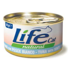 Life Cat konservai su tunu ir balta žuvimi katėms - Pet24