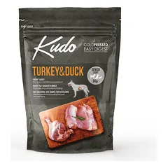 Kudo Turkey&Duck Senior Light sausas maistas šunims su kalakutiena ir antiena, 3 kg