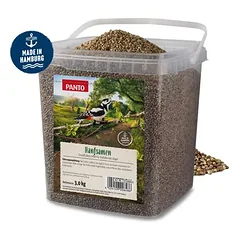 PANTO Hanfsamen - Wildvogelfutter für Gartenvögel, Natürliche Proteinquelle