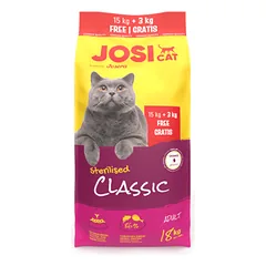 Pašaras JosiCat Sterilised Classic, 15+3kg AKCIJA
