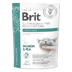 BRIT Grain Free Veterinary Care Cat Sterilised Salmon and Pea 400 g