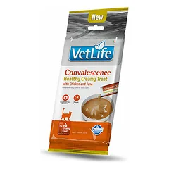 Farmina Vet Life Cat Convalescence Healthy Creamy Treat su vištiena ir tunu, skanėstai katėms 4x15 g — 2 nuotrauka
