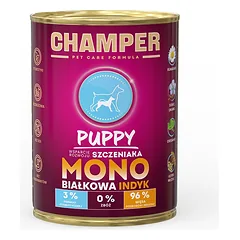 CHAMPER Puppy Kalakutienos monoproteinų ėdalas šuniukams 400 g