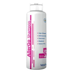 VetaPro AllerGo šampūnas šunims ir katėms, padedantis išvengti įvairių odos problemų, 250 ml