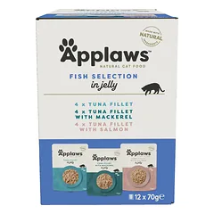 APPLAWS Applaws Selection Fish Multipack želė paketėliai katėms 12x70g