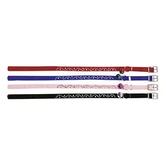 Flamingo Katzenhalsband Samt Diamond Wave