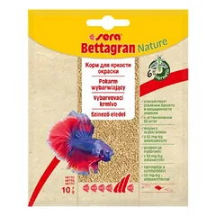 Sera Bettagran granuliuotas maistas kovinėms žuvytėms ir mažoms labyrinth žuvims, 10 g
