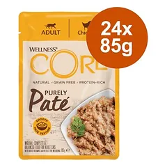 Wellness Core Cat Adult Purely Paté drėgnas maistas katėms 24 x 85 g
