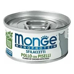 Monge Cat Monoprotein Flakes Chicken with Peas 80 g