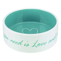 Trixie Pet’s Home Bowl Keraminis dubuo Cream/Petrol, 0.8 l, ø 16 cm
