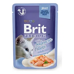 Brit Premium Cat Delicate konservai katėms su lašiša 24x85g