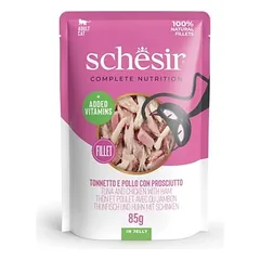 SCHESIR - Thunfisch-/Hühnchen-/Schinkenpastete in Gelee (85-g-Beutel) - SC