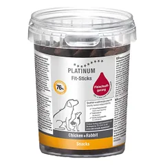 Platinum Fit-Sticks kramtomosios lazdelės šunims su vištiena ir triušiena, 300 g