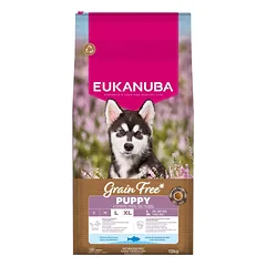 EUKANUBA Grain Free Puppy Large Ocean Fish 12 kg begrūdis  maistas didelių veislių šuniukams su žuvimi