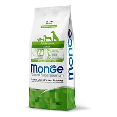 Monge Dry Dog Natural Superpremium Spec. Line All Breeds Adult sausas maistas šunims su triušiena, 12 kg