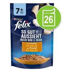 Felix "So gut wie es aussieht" Senior Pouches 26 x 85 g, 80 - 99 g — 1 nuotrauka