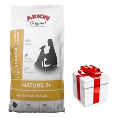 ARION Original Original Mature 7+ Senior Medium & Large Chicken sausas maistas šunims 12 kg + Staigmena ŠUNIUI