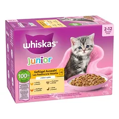 Whiskas Megapack Junior maišeliai, drėgnas maistas katėms 48 x 85 g — 2 nuotrauka