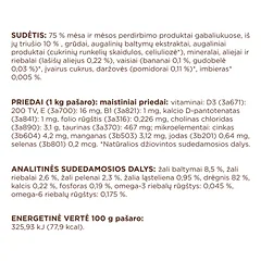 CLUB 4 PAWS Premium konservuotas pašaras su triušiena drebučiuose sterilizuotoms katėms, 80 g — 3 nuotrauka