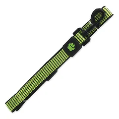 Active Dog Leash Strong L tvirtas nailono pavadė dideliems šunims su atspindinčia gija, žalios spalvos, 2,5×120 cm