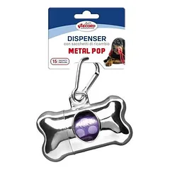 RECORD METAL DISPENSER WITH WASTE BAGS ROLL 8*4*4.5 CM