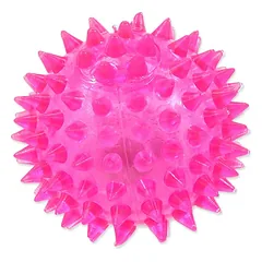 Dog Fantasy Toy Ball LED Rožinė žaislas šunims su šviesa, kramtomas, rožinis, 6 cm