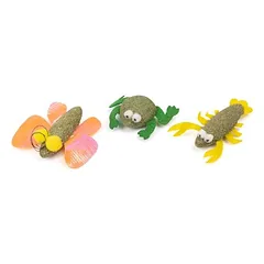 Canadian Cat Company Katzenspielzeug 3er-Set Katzenminze Frosch