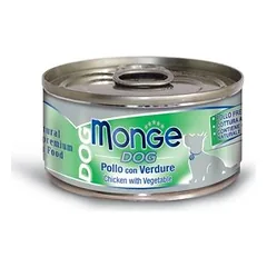 Monge Natural Superpremium Chicken with Vegetable drėgnas maistas suaugusiems šunims su vištiena ir daržovėmis, 95 g