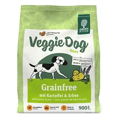 Green Petfood VeggieDog Grainfree vegetariškas sausas maistas suaugusiems šunims , 900 g